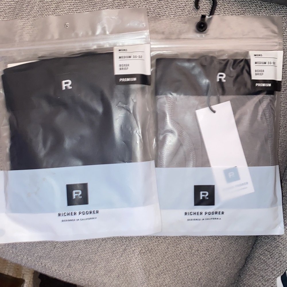 2 Pair NWT Richer Poorer briefs MED MODAL perfect Christmas stocking stuffers